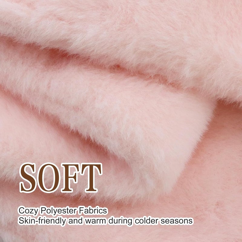 YATANAM Girls Scarf Fuzzy Fleece Kids Scarves Winter Warm Scarf Toddler Adjustable Soft Neck Warmer - Image 2